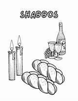 Shabbat Coloring Pages sketch template