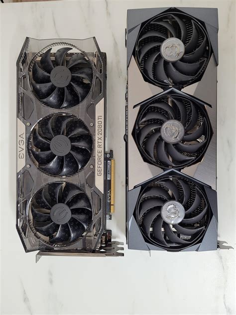 Size comparison: EVGA 2080Ti FTW and MSI 3080 12GB Suprim X : r/nvidia