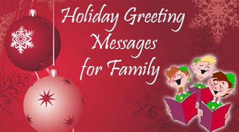 Holiday Greeting Messages for Family