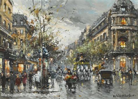 Paris Street Scene Paintings PMP50