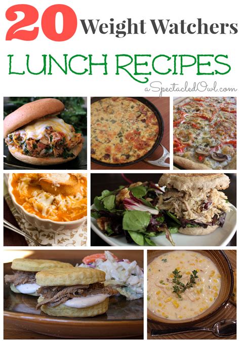 20 Weight Watchers LUNCH Recipes - A Spectacled Owl