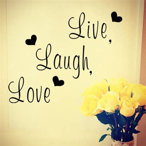 Live Laugh Love Quote Wall Stickers Home Decor Art Decal Sticker Decals ...