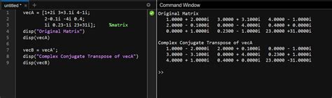 Calculate Complex Conjugate Transpose in MATLAB - GeeksforGeeks