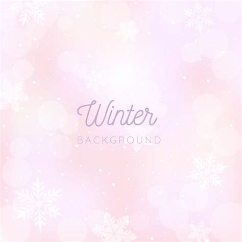 Premium Vector | Pink snowflakes background template