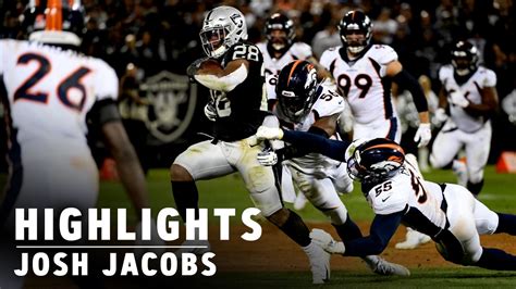 Josh Jacobs highlights: Best plays from Week 1 vs. Denver