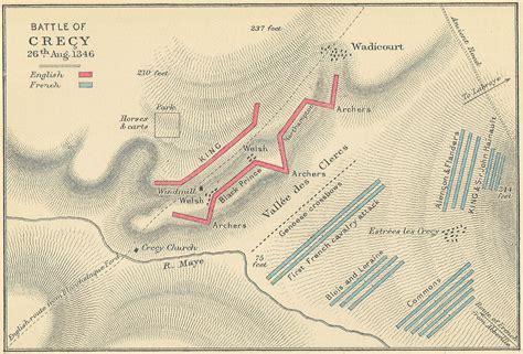 Battle of Crecy Map - Creacutecy-en-Ponthieu France • mappery