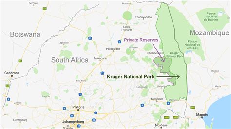 Középső életerő etikai kruger national park map Sok Kinő gyorsító