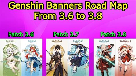 Genshin Impact Banners Road Map From 3.6 to 3.8 - Genshin Impact videos