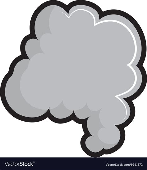 Smoke icon fog design graphic Royalty Free Vector Image