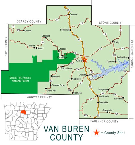 Van Buren County Map - Shari Demetria