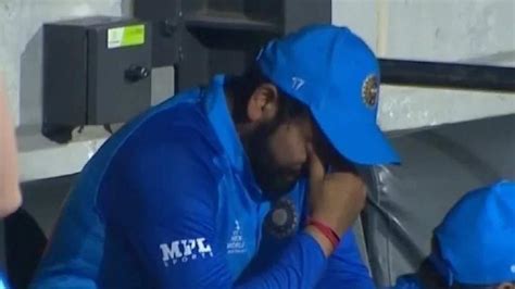 WATCH: Rohit Sharma breaks down after India's heartbreaking defeat ...