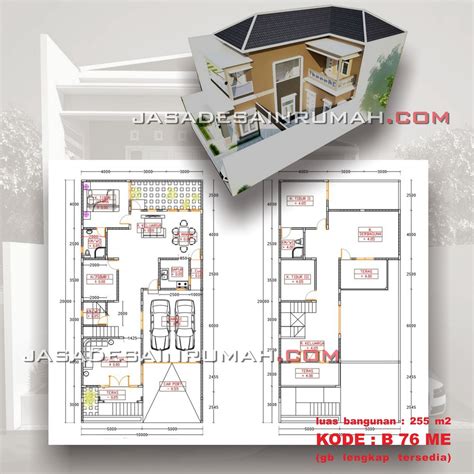 Contoh Gambar Desain Rumah Mewah 2 Lantai Fasad Modern | Jasa Desain RumahJasa Desain Rumah