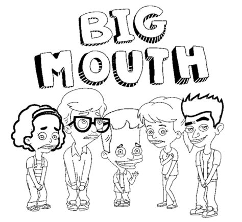 Big Mouth Coloring Pages Printable for Free Download