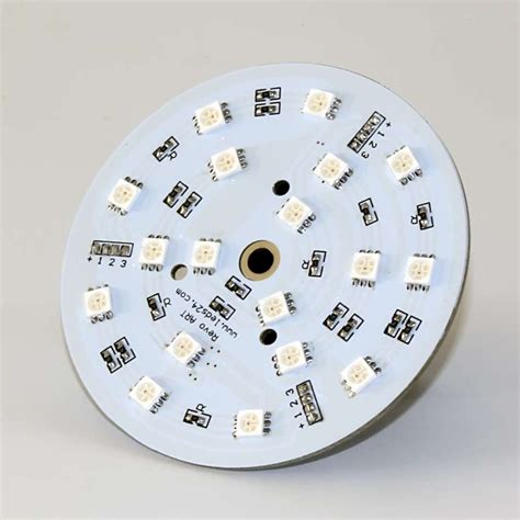 RGB LED Modul Cluster rund 80mm 18 x Power RGB SMD LEDs 12V - 120° | LED-Cluster | LED Module ...