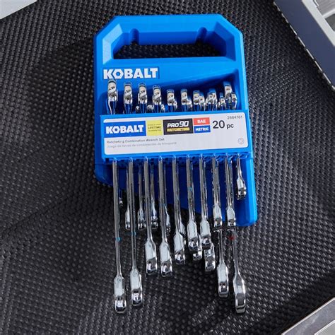 Kobalt 20-Piece Set Standard (SAE) and Metric Ratchet Wrench in the ...