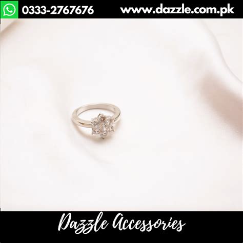 Silver Floral ring - Dazzle Accessories