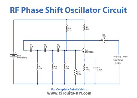 Circuit Diagram Of Rc Phase Shift Oscillator Using Transistor - Circuit Diagram