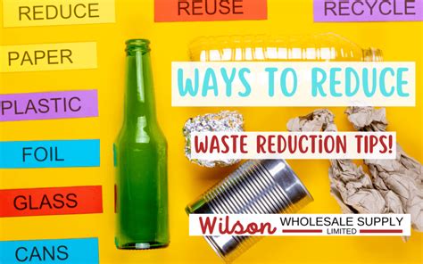 6 Waste Reduction TIPS - Wilson Wholesale Supply