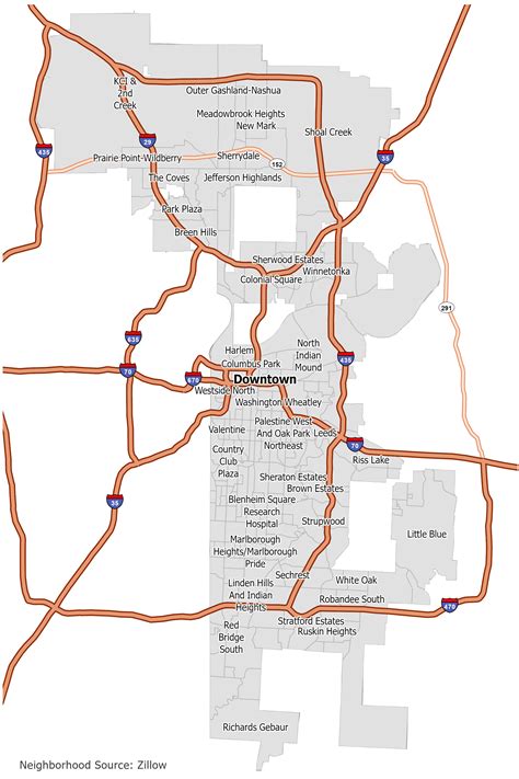 Kansas City Neighborhood Map - GIS Geography