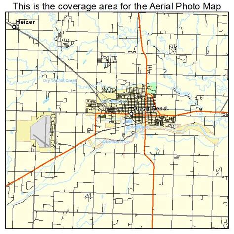 Aerial Photography Map of Great Bend, KS Kansas