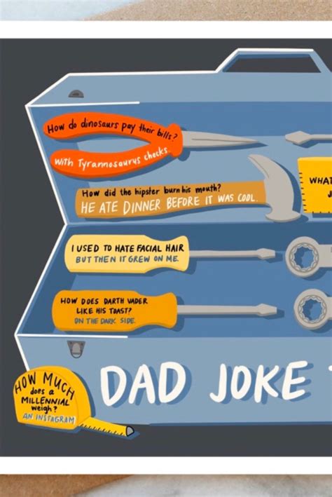 Dad Joke Card Dad Joke Toolkit Card Fathers Day Card Dad - Etsy