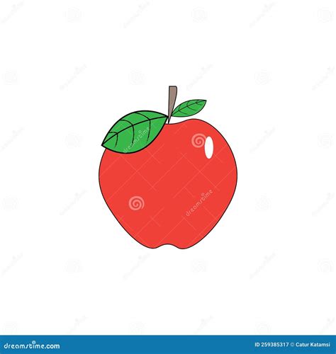 Apple Logo Vector Illustration Stock Illustration - Illustration of nutrition, icon: 259385317