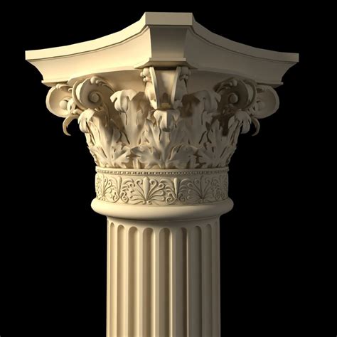 corinthian column 3d model