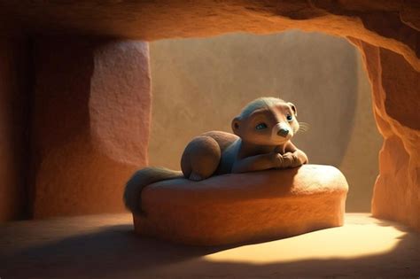 Premium AI Image | A scene from the movie the otter