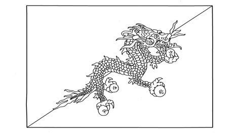 Bhutan Flag Coloring Page Coloring Pages