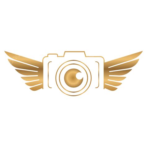 Golden Photography Wing Camera Logo, Photography Camera Logo, Golden ...