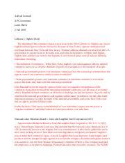 Barron v Baltimore Case Brief.docx - Barron v Baltimore Case Brief ...