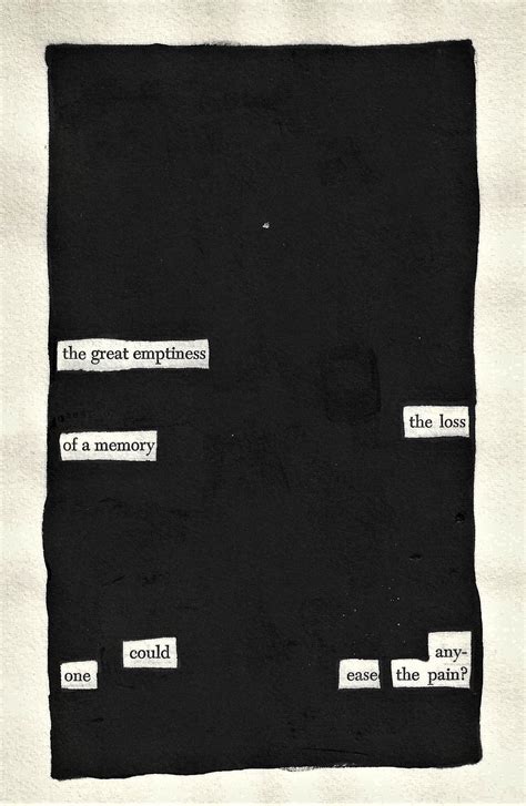 Great Emptiness - Blackout Poetry Notes