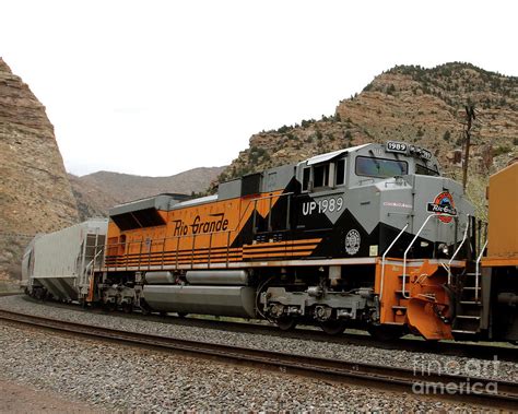 Union Pacific 1989 In Price Canyon Utah Photograph by Malcolm Howard