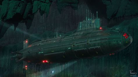 ArtStation - Sci-fi submarine - Barotrauma fanart, Aleksandre Lortkipanidze | Submarine ...