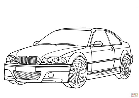 BMW M3 Coupe coloring page | Free Printable Coloring Pages