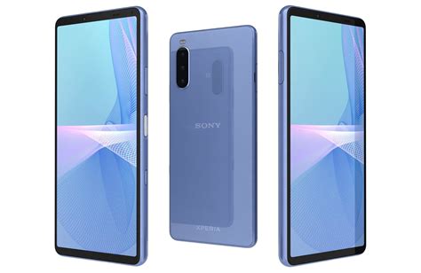 Sony Xperia 10 III Blue 3D model | CGTrader