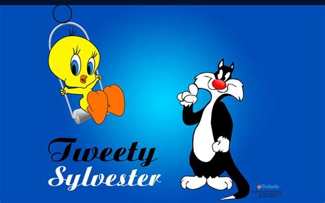 Lonnie Tounes Cartoon Tweety Bird & Sylvester Cat Swing Desktop ...