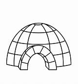 Igloo Coloring Drawing Pages Color Clipart Kids Colour Printable Yahoo  sketch template