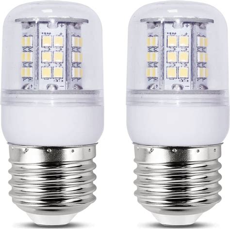 2 Pack LED Refrigerator Light Bulbs Equivalent, 40W 120V Fridge Waterproof Bulb, 4W Daylight ...