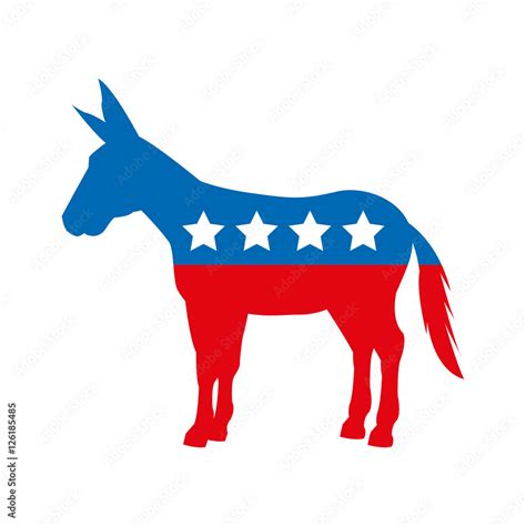 democrat party isolated icon vector illustration design Stock Vector ...