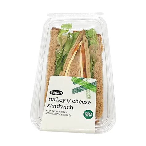 Vegan Turkey & Cheese Sandwich at Whole Foods Market