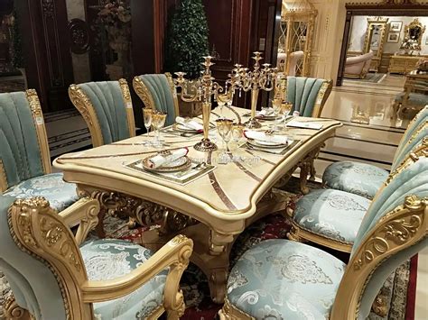 Bisini Court Style Luxury Dining Room Sets,European Style Dining Table With Chair Sets(bf07 ...