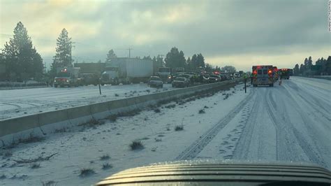 Over 60 cars pile up in Spokane crash after snowstorm - CNN