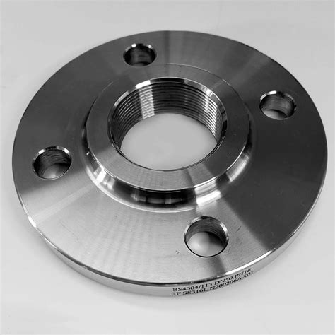 2″ THREADED BSPT BACKING FLANGE – DN50 – PN16 – 316 STAINLESS : Sourced Components