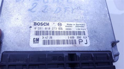 0281010273 24417198 Engine Management ECU Kit Opel Omega 1998 2.2L - EIS00600646 | Used Auto ...