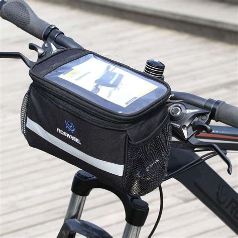 XL Fiets Stuurtas - Grote Afneembare Fietstas Stuur Met Smartphone ...