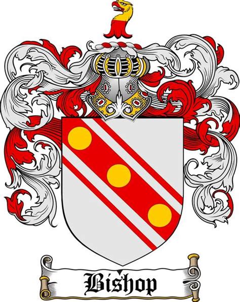 bishop family crest bishop coat of arms by Family Crest