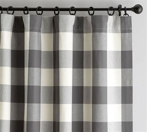 Buffalo Check Curtain - Gray | Buffalo check curtains, Check curtains, Buffalo plaid curtains