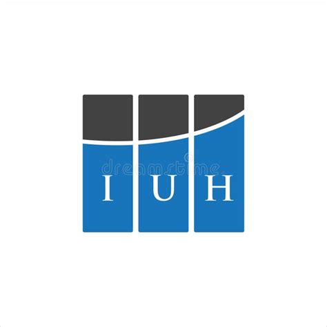 IUH Letter Logo Design on WHITE Background. IUH Creative Initials ...