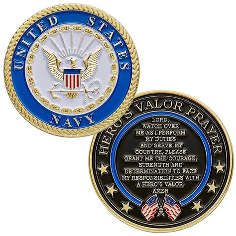 United States Navy Challenge Coin Prayer – American Art Classics